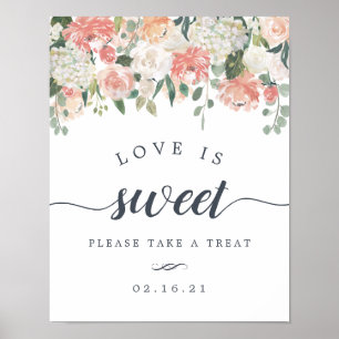 Midzomer Floral Weddessert Table Poster