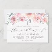 Midzomer Floral Wedding Kaart (Voorkant)