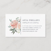 Midzomer Floral Wedding Planner Visitekaartje (Voorkant)