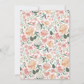 Midzomer | Floral Wreath Wedding Kaart (Achterkant)