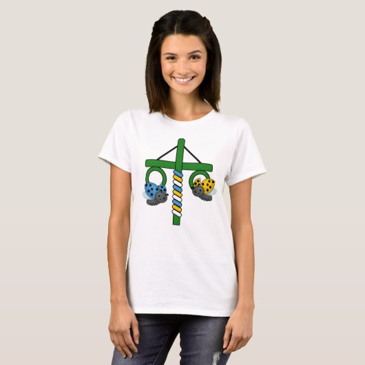 Midzomer Ladybugs Maypole T-shirt (Voorkant volledig)