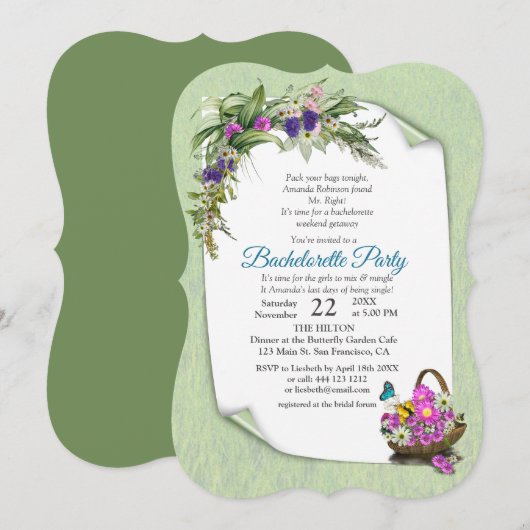 Midzomer lentbloem kaart (Voorkant / Achterkant)