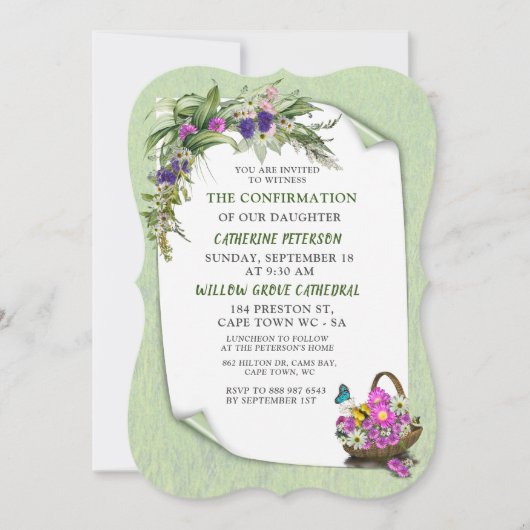 Midzomer lentbloem kaart (Voorkant)