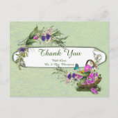 Midzomer lente bloemen dank u aankondigingskaart (Voorkant)