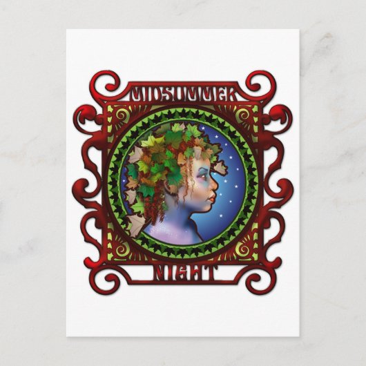 Midzomer Night Briefkaart (Voorkant)