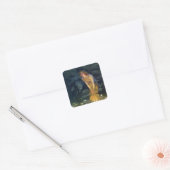 Midzomer Night Fairy Dance Vierkante Sticker (Envelop)