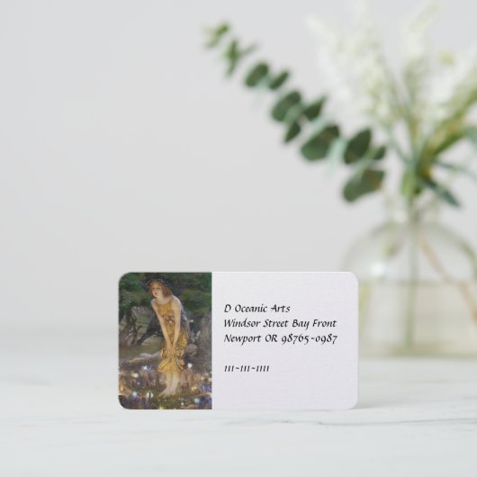 Midzomer Night Fairy Dance Visitekaartje (Staand voorkant)