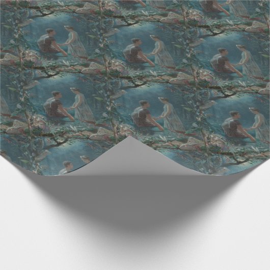 Midzomer Night Hermia en Lysander Cadeaupapier (Hoek)