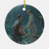 Midzomer Night Hermia en Lysander Keramisch Ornament (Voorkant)