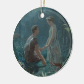 Midzomer Night Hermia en Lysander Keramisch Ornament (Links)