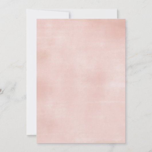 Midzomer | Pastel Waterverf Floral Baby Sprinkle Kaart (Achterkant)