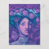 Midzomer-Pet, Summer Fantasy Surreal Portret Art Briefkaart (Voorkant)