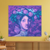Midzomer-Pet, Summer Fantasy Surreal Portret Art Canvas Afdruk (Insitu (Woonkamer))