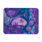 Midzomer-Pet, Summer Fantasy Surreal Portret Art Magneet (Horizontaal)