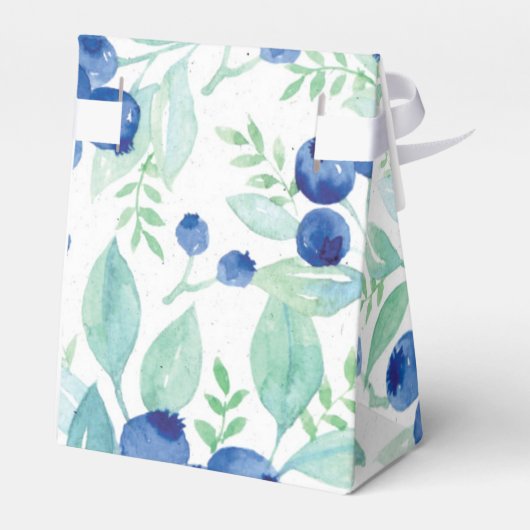 Midzomer Rustic Blueberry Berry Summer Pattern Bedankdoosjes (Achterkant)
