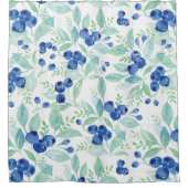 Midzomer Rustic Blueberry Berry Summer Pattern Douchegordijn (Voorkant)