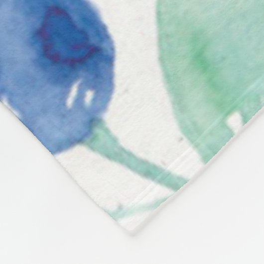 Midzomer Rustic Blueberry Berry Summer Pattern Fleece Deken (Hoek)