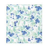 Midzomer Rustic Blueberry Berry Summer Pattern Notitieblok (Voorkant)