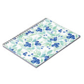 Midzomer Rustic Blueberry Berry Summer Pattern Notitieboek (Linkerzijde)