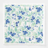 Midzomer Rustic Blueberry Berry Summer Pattern Servetten (Voorkant)