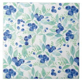 Midzomer Rustic Blueberry Berry Summer Pattern Tegeltje