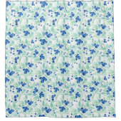 Midzomer rustieke bosbessen zomer patroon 1 douchegordijn (Voorkant)