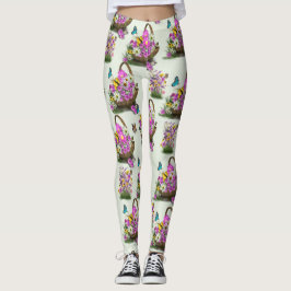 Midzomer Spring Festival Flowers Leggings