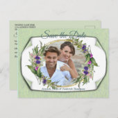 Midzomer Spring Flowers Aankondigingskaart (Voorkant / Achterkant)