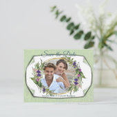 Midzomer Spring Flowers Aankondigingskaart (Staand voorkant)