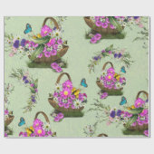 Midzomer Spring Flowers Cadeaupapier (Vlak)