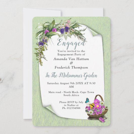 Midzomer Spring Flowers Kaart (Voorkant)