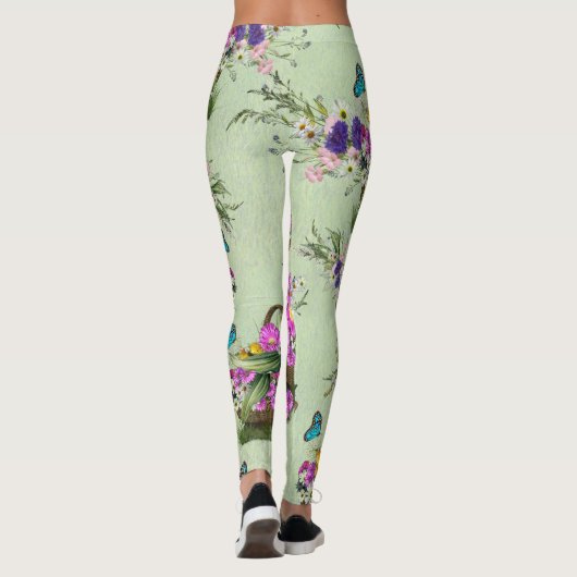 Midzomer Spring Flowers Leggings (Achterkant)