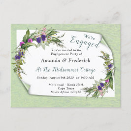 Midzomer Spring Flowers Uitnodiging Briefkaart