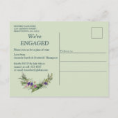 Midzomer Spring Flowers Uitnodiging Briefkaart (Achterkant)