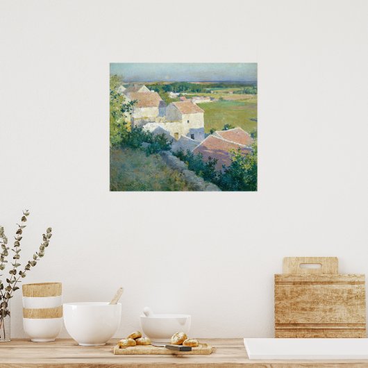 Midzomer Twilight W. L. Metcalf Fine Art Poster (Keuken)