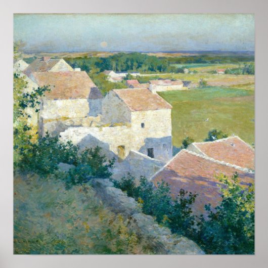 Midzomer Twilight Willard Metcalf Fine Art Poster (Voorkant)