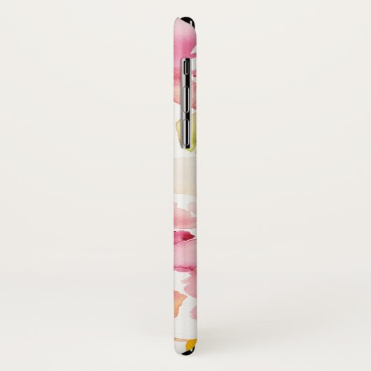 Midzomer | Waterverf Roze Floral Case-Mate iPhone Case (Achterkant/links)