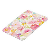 Midzomer | Waterverf Roze Floral Magneet (Linkerzijde)