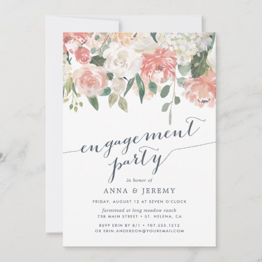 Midzomerbloem | uitnodiging voor een opdrachtparti (Voorkant)