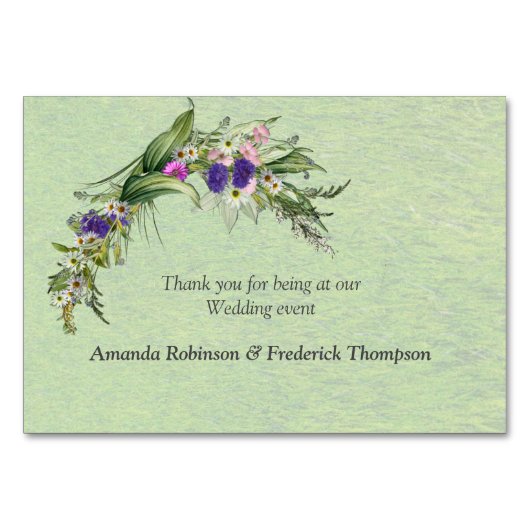 Midzomerbloemen Kaart (Achterkant)