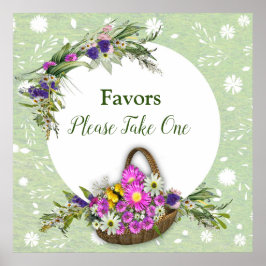 Midzomerbloemen Poster