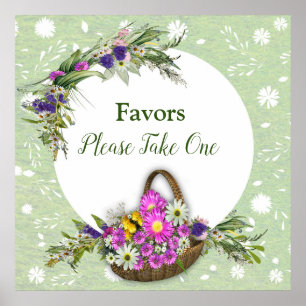 Midzomerbloemen Poster