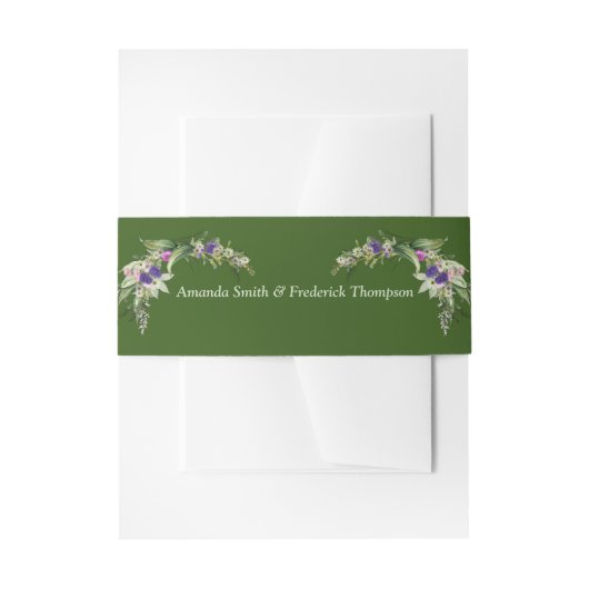 Midzomerbloemen Uitnodigingen Wikkel (Voorkant Voorbeeld)