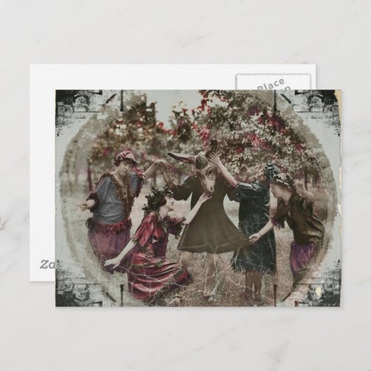  midzomerfeestdag uitnodiging briefkaart (Voorkant / Achterkant)