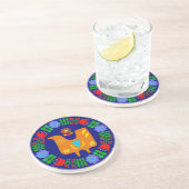 Midzomerfestival Zandsteen Onderzetter (Zijkant)