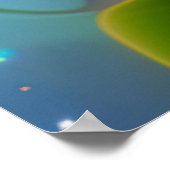 Midzomergele bloemen en beenderen. bewerkbaar poster (Hoek)