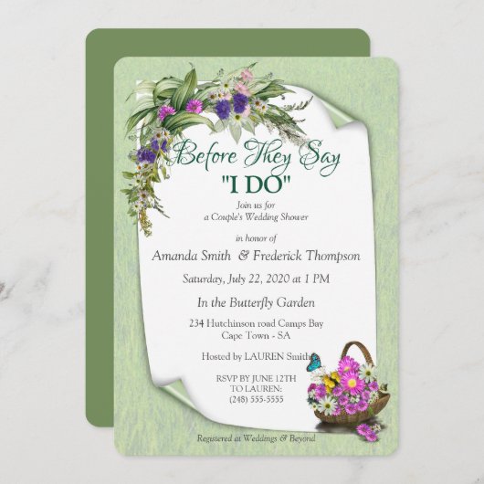 Midzomerlenteparen Kaart (Voorkant / Achterkant)