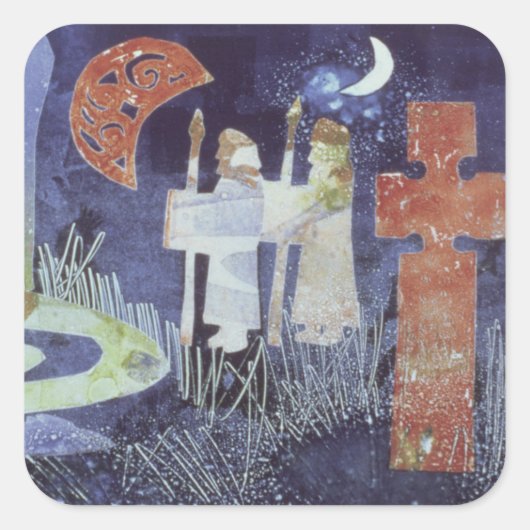 Midzomernacht 1994 vierkante sticker (Voorkant)