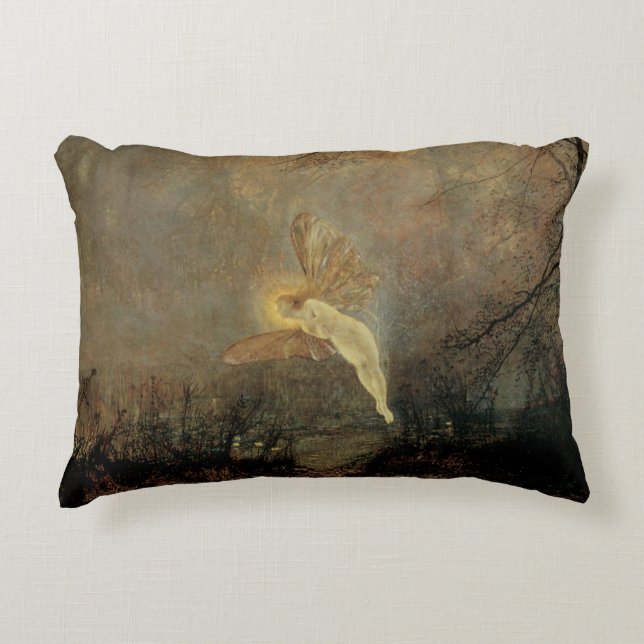 Midzomernacht door Grimshaw,  Victoriaans kunst Accent Kussen (Voorkant)