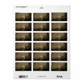 Midzomernacht door Grimshaw,  Victoriaans kunst Etiket (Full Sheet)